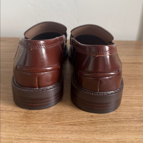 Sam Edelman COLIN Spiced Brandy Leather Penny Loafers Classic Women’s Size 9.5M - Picture 3 of 12